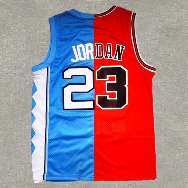 Bulls North Carolina 23 color blocked  Jersey