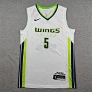 Dallas Wings 5 White  Jersey