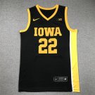 Iowa Hawkeye 22 Black Yellow Edge  Jersey