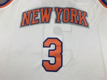 Knicks 3 White  Jersey