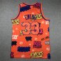 Knicks 33 Graffiti Orange  Jersey