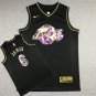 Lakers 6 Diamond Edition Black Gold  Jersey