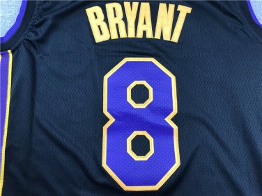 Lakers 8 Retired Edition Black  Jersey