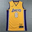 Lakers 8 Retired Edition Yellow  Jersey
