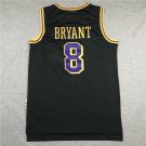 Lakers 8 Retro LOS Black  Jersey