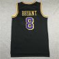 Lakers 8 Retro LOS Black  Jersey