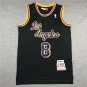 Lakers 8 Retro LOS Black  Jersey