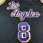 Lakers 8 Retro LOS Black  Jersey