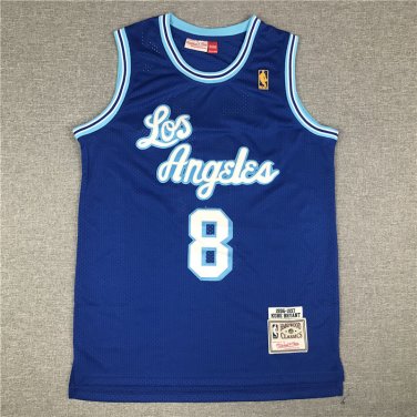 Lakers 8 Retro LOS Blue  Jersey