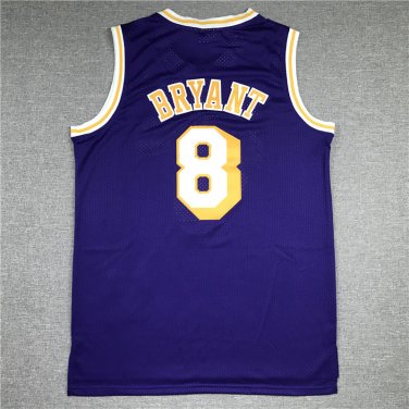 Lakers 8-round neck purple  Jersey