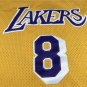 Lakers 8-round neck yellow  Jersey