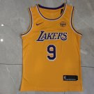 Lakers 9-round neck yellow  Jersey