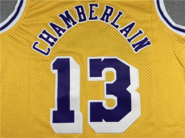 Lakers 13 Retro Yellow  Jersey