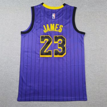 Lakers 23 City Edition Purple  Jersey
