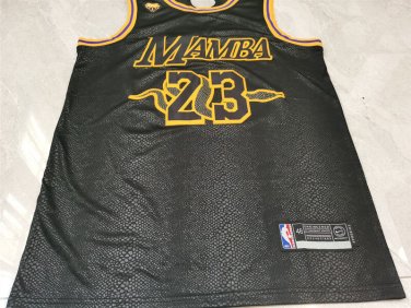 Lakers 23 Mamba Big Snake Black  Jersey