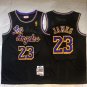 Lakers 23 Retro Black  Jersey