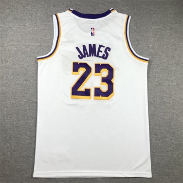 Lakers 23 round neck white  Jersey