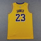 Lakers 23 round neck yellow  Jersey