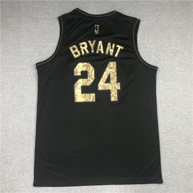 Lakers 24 Commemorative Edition Black  Jersey