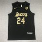 Lakers 24 Commemorative Edition Black  Jersey