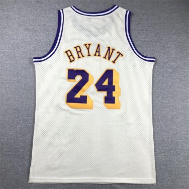 Lakers 24 Cream White  Jersey
