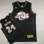 Lakers 24 Diamond Edition Black Gold  Jersey
