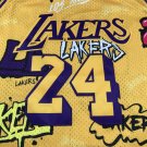 Lakers 24 Graffiti Yellow  Jersey