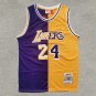 Lakers 24 purple yellow color blocked  Jersey