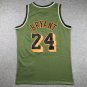 Lakers 24 Retro Army Green  Jersey
