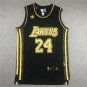 Lakers 24 Retro Black Gold  Jersey