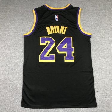 Lakers 24 Reward Edition Black  Jersey