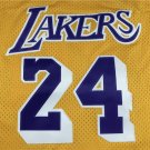 Lakers 24 round neck yellow  Jersey