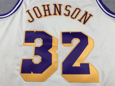 Lakers 32 Milk White  Jersey