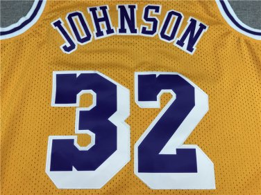 Lakers 32 Retro Yellow  Jersey
