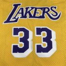 Lakers 33 Retro Yellow  Jersey