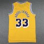 Lakers 33 Retro Yellow  Jersey
