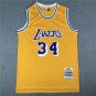 Lakers 34 round neck yellow  Jersey