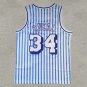 Lakers 34 white and blue stripes  Jersey