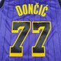 Lakers 77 Purple Stripes  Jersey