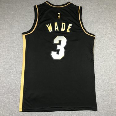 New Heat 3 Black Gold  Jersey