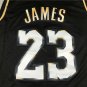 New Lakers 23 Black Gold  Jersey