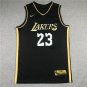 New Lakers 23 Black Gold  Jersey