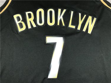 New Nets 7 Black Gold  Jersey
