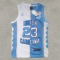 North Carolina 23 blue and white color combination  Jersey