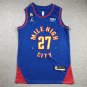Nuggets 27 Announcement Blue  Jersey