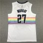 Nuggets 27 City Edition Snow Mountain White  Jersey