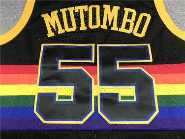 Nuggets 55 Snow Mountain Black  Jersey