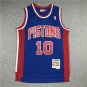 Pistons 10 Retro Blue  Jersey
