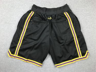 Pocket Lakers 8 24 Black Pants  Jersey