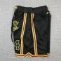 Pocket Lakers 8 24 Black Pants  Jersey